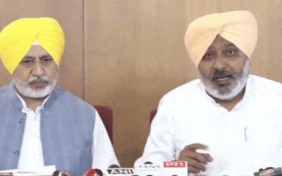 AAP मंत्री हरपाल चीमा और प्रवक्ता बलतेज पन्नू ने प्रेस कॉन्फ्रेंस की।